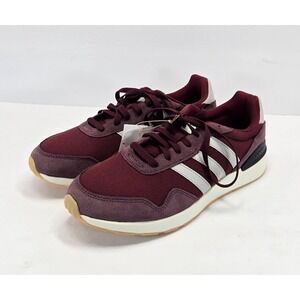 Adidas Run 60s 4.0 Men's Sneakers Burgundy Red US 10 Suede Mesh Casual Shoes